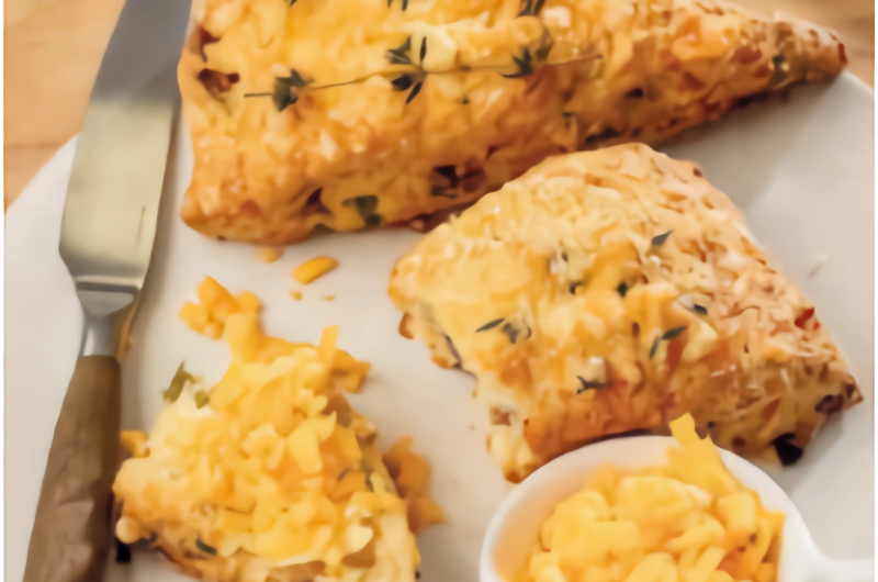 CHEDDAR,SPRING ONION& MACON SCONE WEDGE