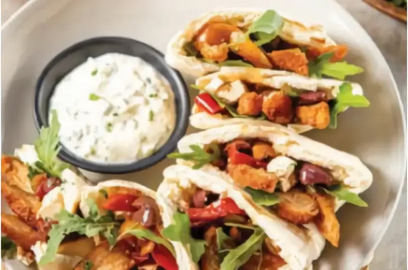 BBQ Chicken Pita Pockets